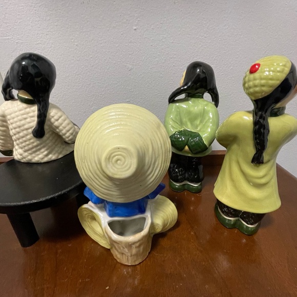 Vintage Ceramic Arts Studio Madison Wisconsin Asian Figures - Picture 3 of 9